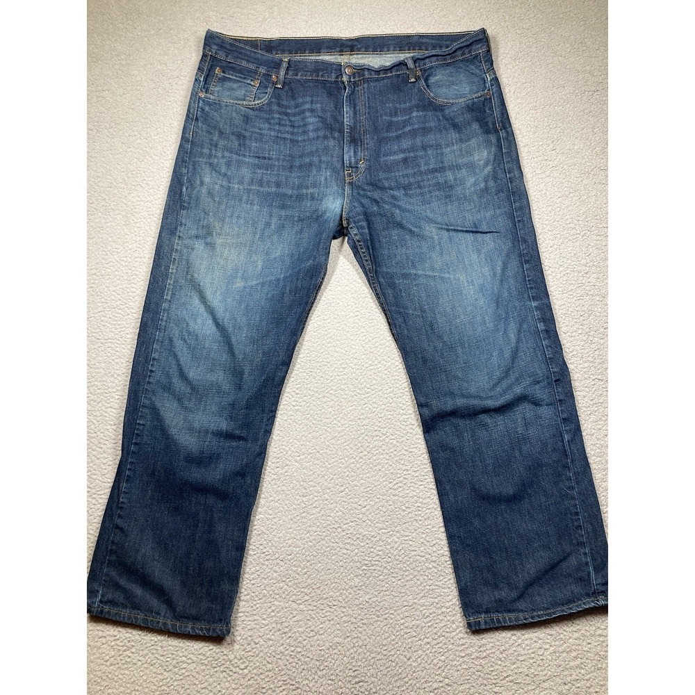 Levis Jeans Mens 42x32 Blue 569 Straight American Cowboy Rodeo Western Denim